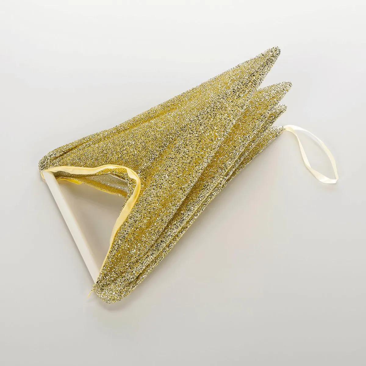 Outlet DecoWoerner Deko Faltstern Glitter Mit Reißverschluss, 40 Cm gold