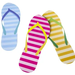 Clearance DecoWoerner Deko Flipflops 40 Cm 3 Stück mehrfarbig