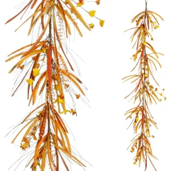 Discount DecoWoerner Deko Herbst-Mix-Kunstranke 150 Cm orange