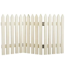 New DecoWoerner Deko Holzzaun Naturbelassen 30 X 18 Cm Naturholz
