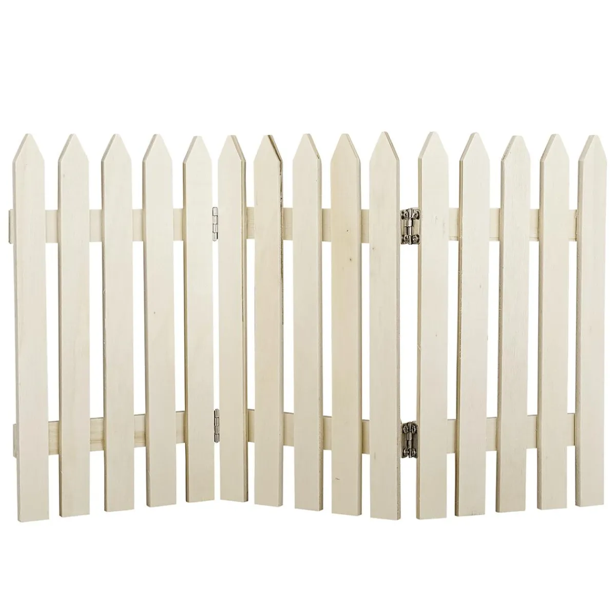 New DecoWoerner Deko Holzzaun Naturbelassen 30 X 18 Cm Naturholz