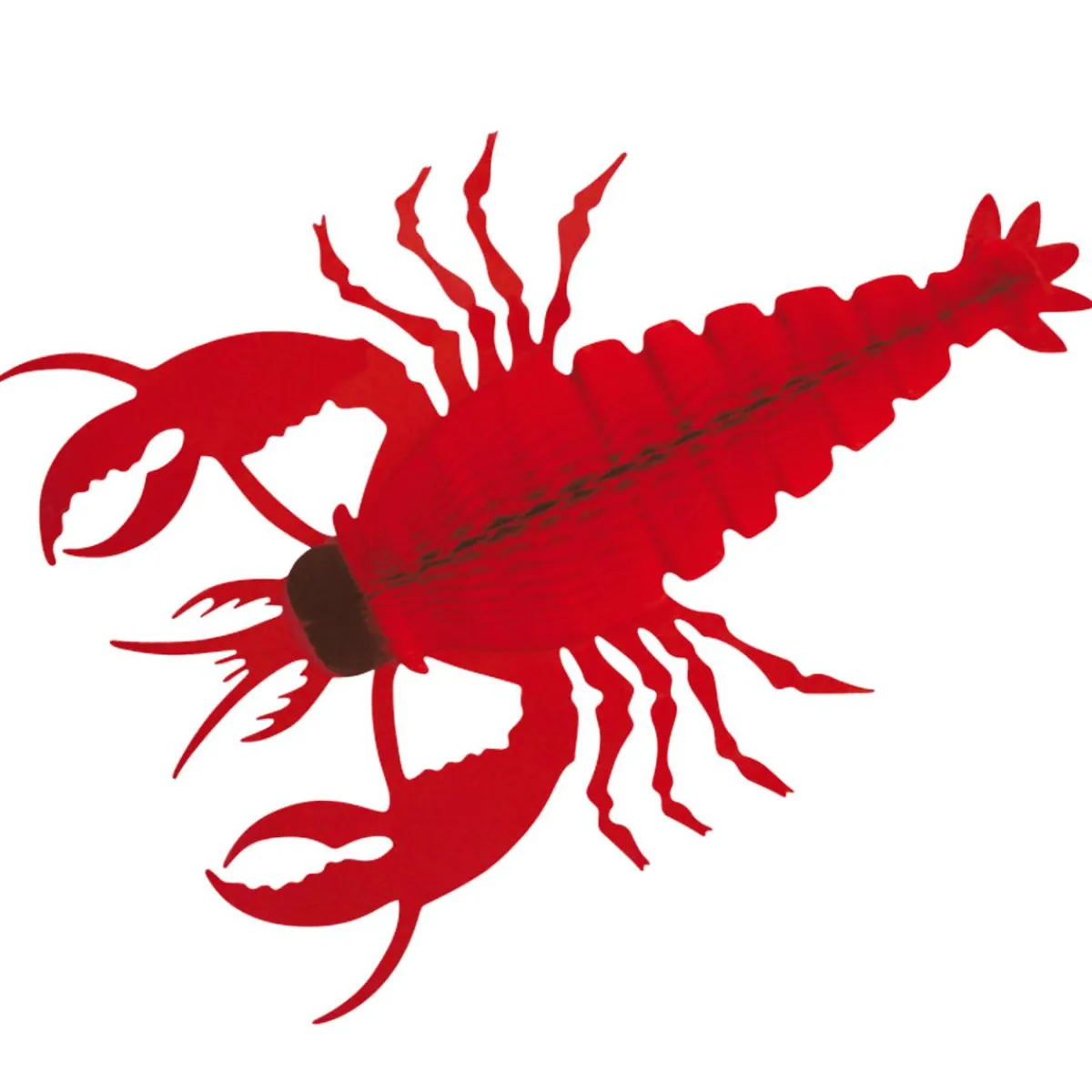 Outlet DecoWoerner Deko Hummer Aus Wabenpapier 45 Cm rot