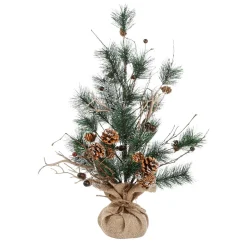 Online DecoWoerner Deko Kiefer Mix Mini-Baum 64x42x41 Cm grün