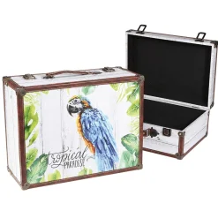DecoWoerner Deko Kofferset Paradise 2tlg. mehrfarbig