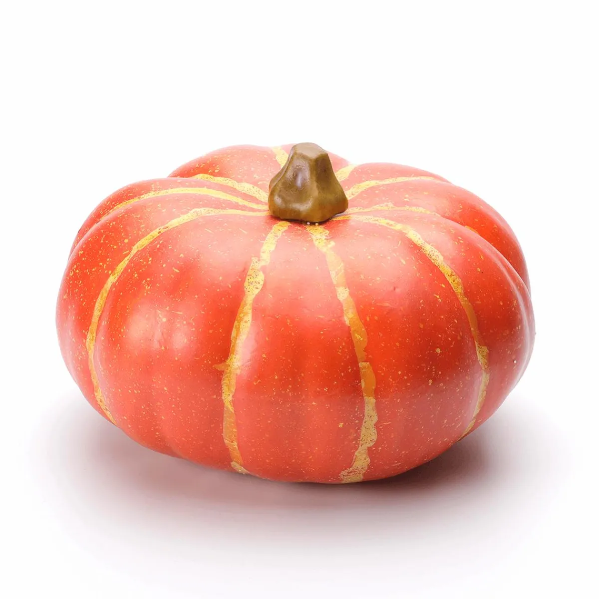 Outlet DecoWoerner Deko Kürbis "flach", 24 Cm orange