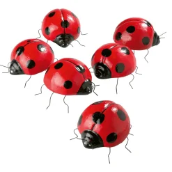Clearance DecoWoerner Deko Marienkäfer, 11 Cm mehrfarbig