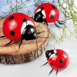 Clearance DecoWoerner Deko Marienkäfer 15-20 Cm, 2 Stück mehrfarbig