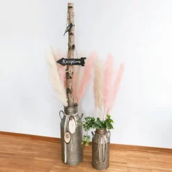 Best DecoWoerner Deko Milchkanne Aus Zink 51 Cm Grau