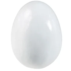 DecoWoerner Deko Osterei , 18 Cm weiß