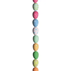 Outlet DecoWoerner Deko Ostereier-Kette Bunt Gemustert, 180 Cm mehrfarbig