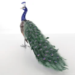 Hot DecoWoerner Deko Pfau Mit Pailletten mehrfarbig