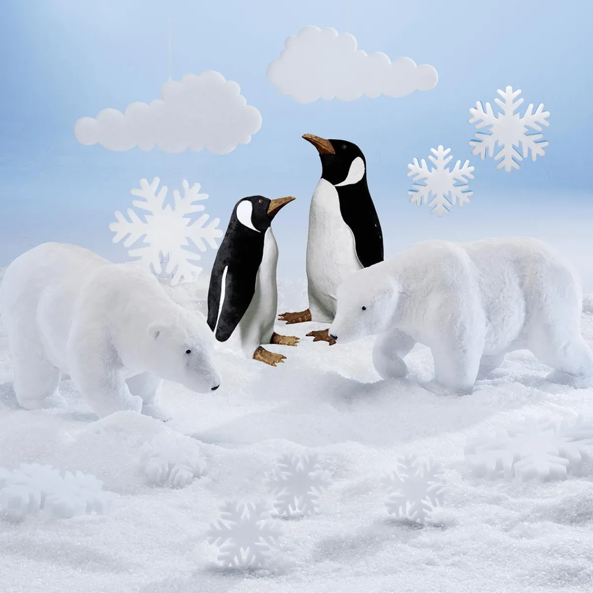 Online DecoWoerner Deko Plüsch-Eisbär 44 Cm Hoch weiß