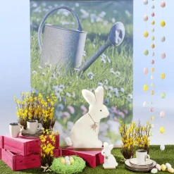 Sale DecoWoerner Deko Plüsch-Hasen-Aufsteller, , 57 Cm Hoch weiß