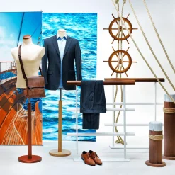 DecoWoerner Deko Poller Maritim, 80 Cm Hoch braun