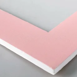 DecoWoerner Deko Rahmen Inkl. Paneel 50 X 50 Cm Pastellgelb/ rosa