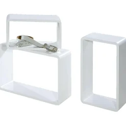 New DecoWoerner Deko Regal Set "Lounge" weiß