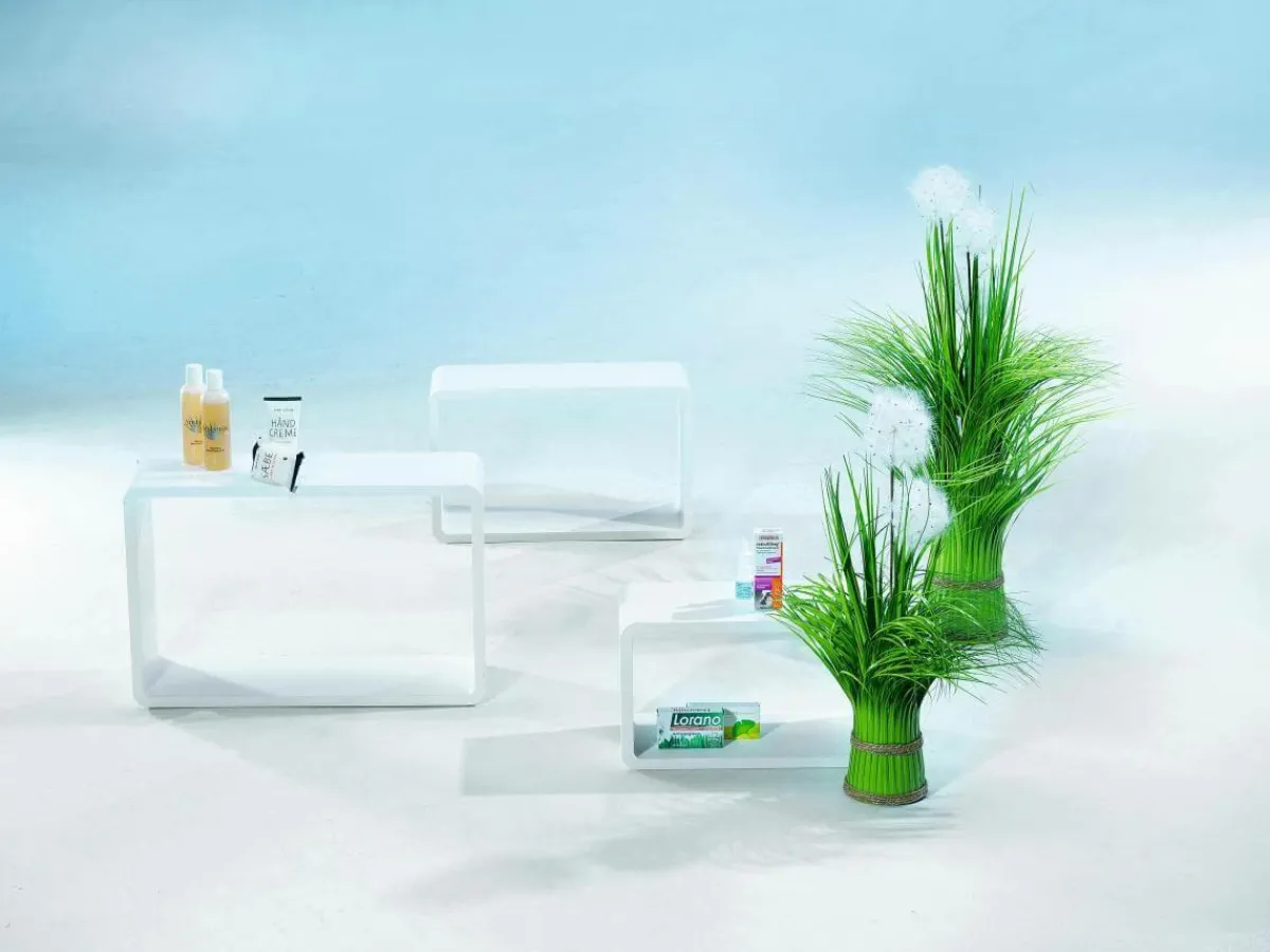 New DecoWoerner Deko Regal Set "Lounge" weiß