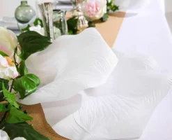 Best DecoWoerner Deko Rosenblätter XL, Pack à 30 Stück weiß