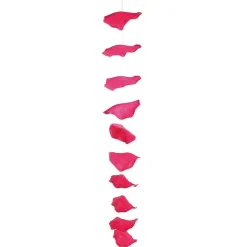 Discount DecoWoerner Deko Rosenblätter-Kette, Pack à 3 Stück rosa