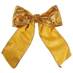 DecoWoerner Deko Schleife 20 Cm Breit, 10 Stück gold