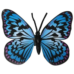 New DecoWoerner Deko Schmetterlinge 2er Set, 50 Cm blau