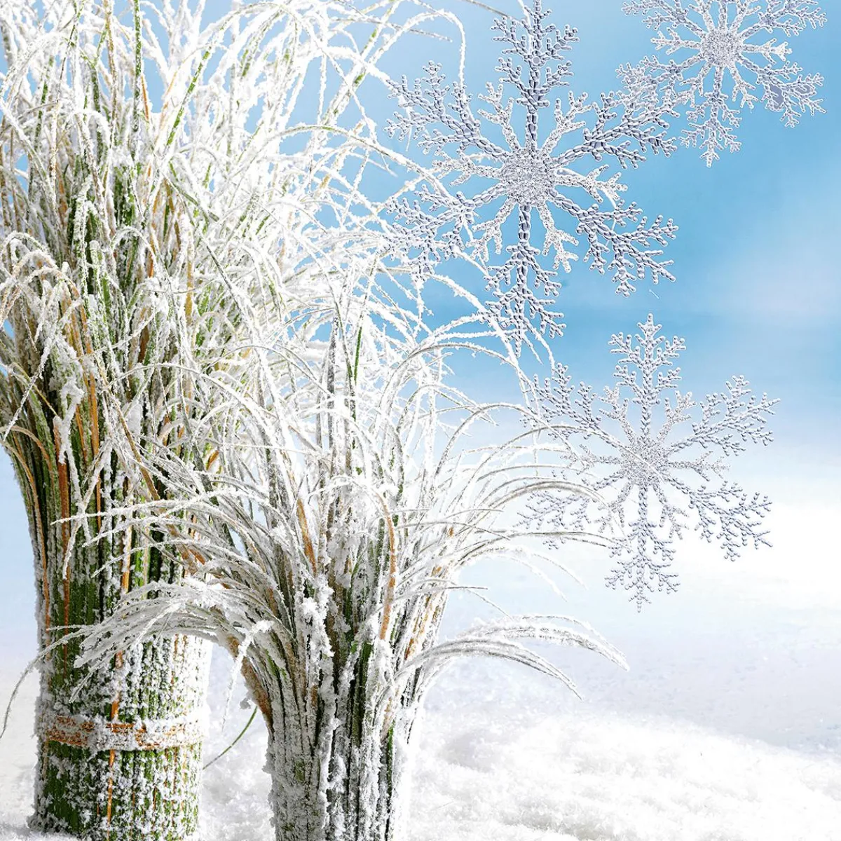 Clearance DecoWoerner Deko Schneeflocken, Pack à 3 Stück transparent