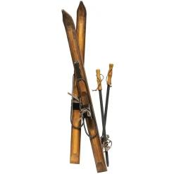 Sale DecoWoerner Deko Ski Aus Holz, 90 Cm Lang Naturholz