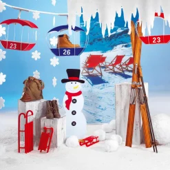 Hot DecoWoerner Deko Ski Aus Holz, 140 Cm Lang Naturholz
