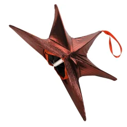 Sale DecoWoerner Deko Stoff-Faltstern Schwarz- Mit Reißverschluss, 40 Cm silber