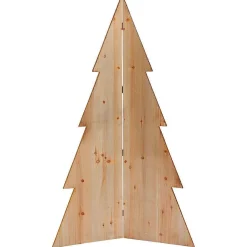 New DecoWoerner Deko Tanne Holz 100 Cm Hoch Naturholz