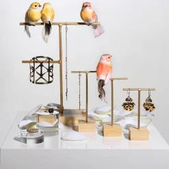 Hot DecoWoerner Deko Vögel 10 Cm, 6 Stück orange