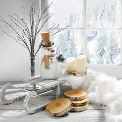 Hot DecoWoerner Deko-Baum Beschneit 125 Cm braun