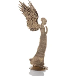 Clearance DecoWoerner Deko-Engel Aus Metall, 28 Cm gold