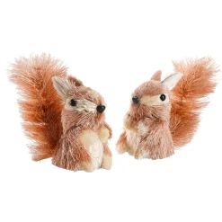 Hot DecoWoerner Dekofigur Eichhörnchen 2er Set, 11 Cm Hoch braun