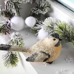 DecoWoerner Dekofigur/Vogel Für Haus Und Garten, Kohlmeise Beige