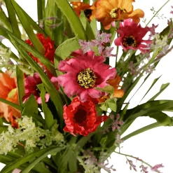 Best DecoWoerner Deko-Grasbündel Blütenmix Bunt 45 Cm mehrfarbig