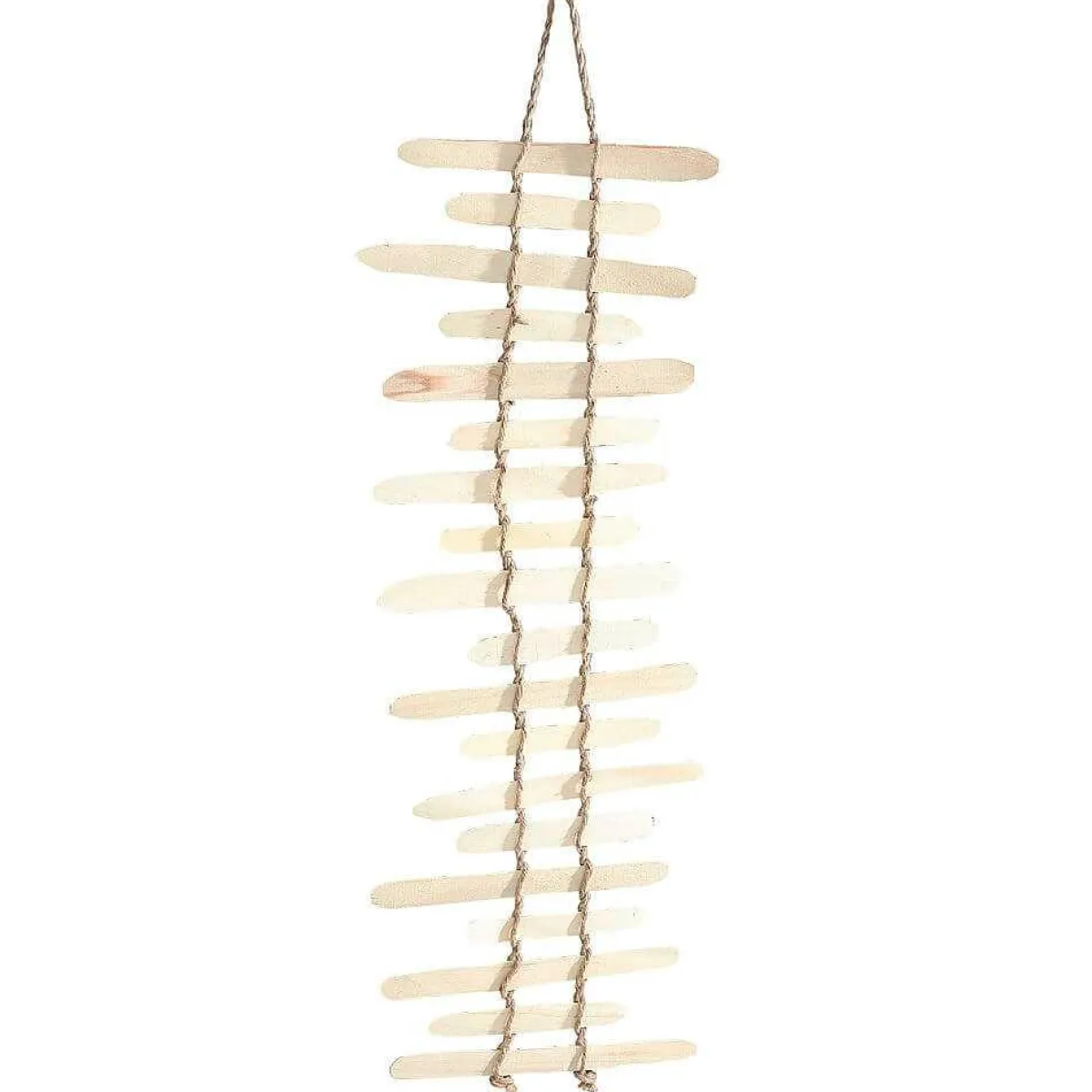 New DecoWoerner Deko-Hänger Holzleiter 110 Cm Naturholz
