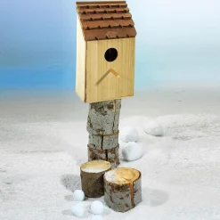 Hot DecoWoerner Deko-Holzstämme, Set à 3 Stück braun