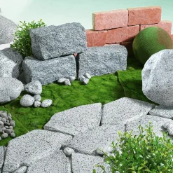 Discount DecoWoerner Deko-Kieselstein, 20 Cm Grau