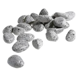 Outlet DecoWoerner Deko-Kieselsteine, Pack à 24 Stück Grau