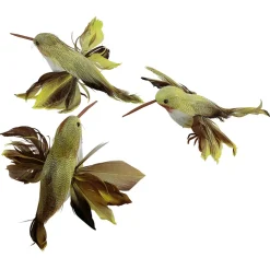 Hot DecoWoerner Deko-Kolibris, 3 Stück, grün