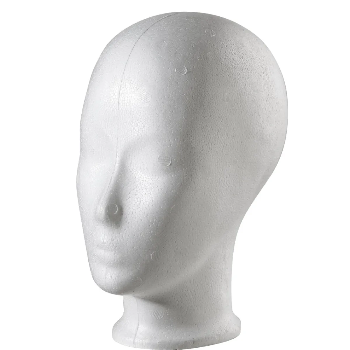 Discount DecoWoerner Dekokopf Aus Styropor, 24 Cm Hoch, weiß