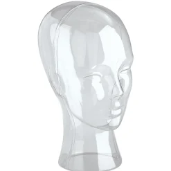 Hot DecoWoerner Dekokopf, Dame, Klar transparent