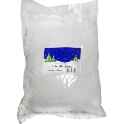 Discount DecoWoerner Deko-Kristallschnee, Schwer Entflammbar 140 G weiß