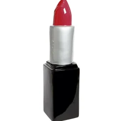 Sale DecoWoerner Deko-Lippenstift 60 Cm, Silber Schwarz rot