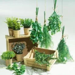 New DecoWoerner Deko-Minze Im Ton-Topf 20 Cm grün