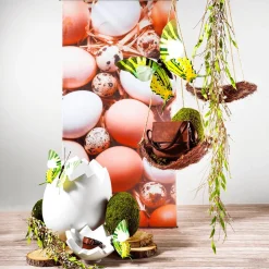 Outlet DecoWoerner Deko-Osterei, 70 Cm Lang, weiß