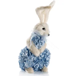Sale DecoWoerner Deko-Osterhase Im Hortensienkleid 30 Cm blau