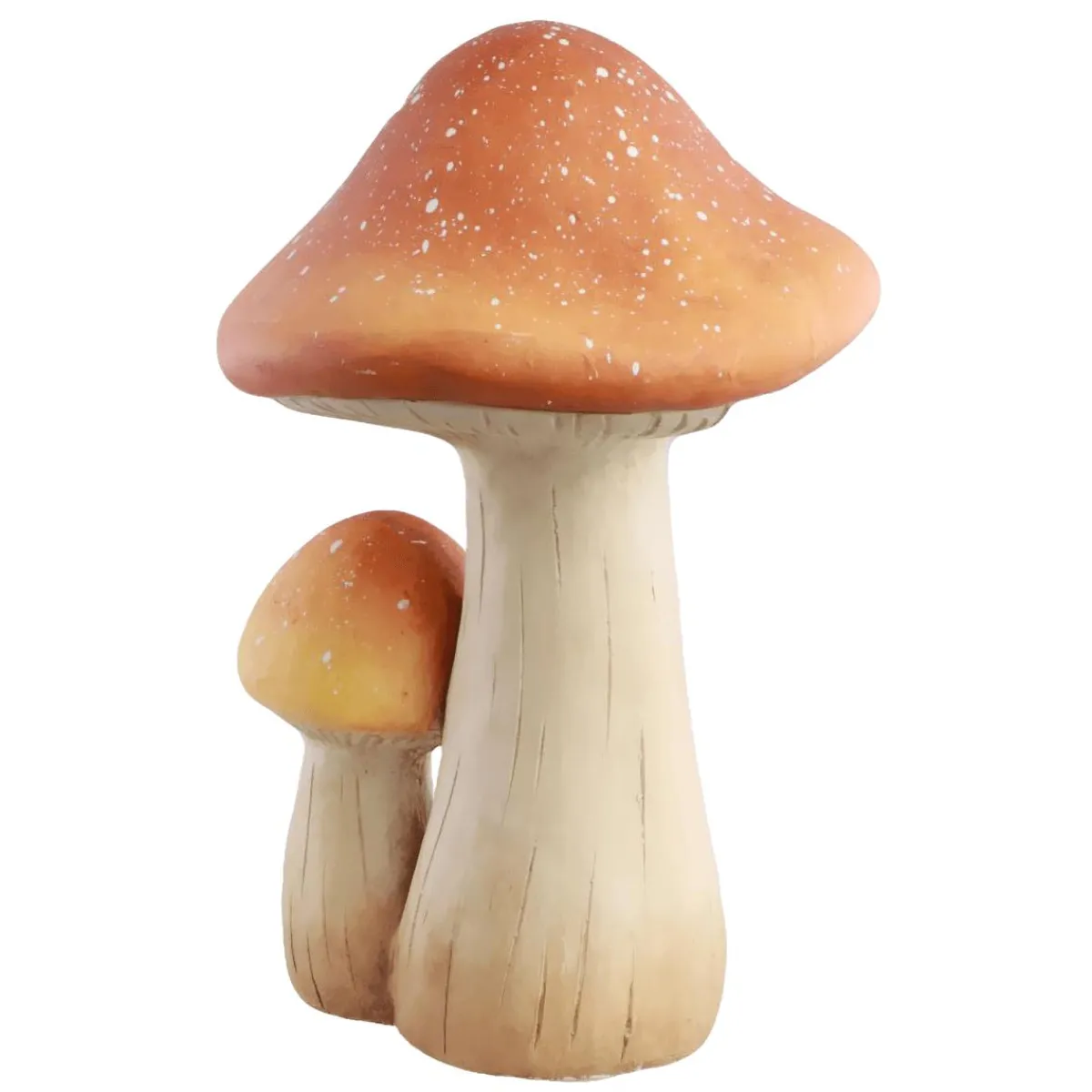 Sale DecoWoerner Dekopilz Aus Polyresin 21 Cm gelb