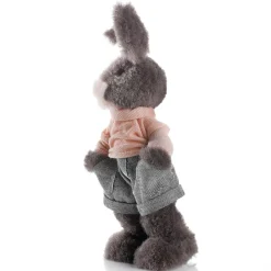 Best DecoWoerner Deko-Plüsch-Oster-Hase 40 Cm Hoch, Grau